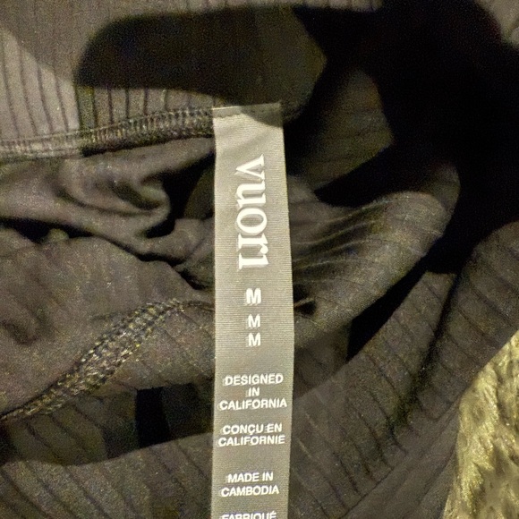 Vuori Black Ribbed Leggings - Picture 2 of 3